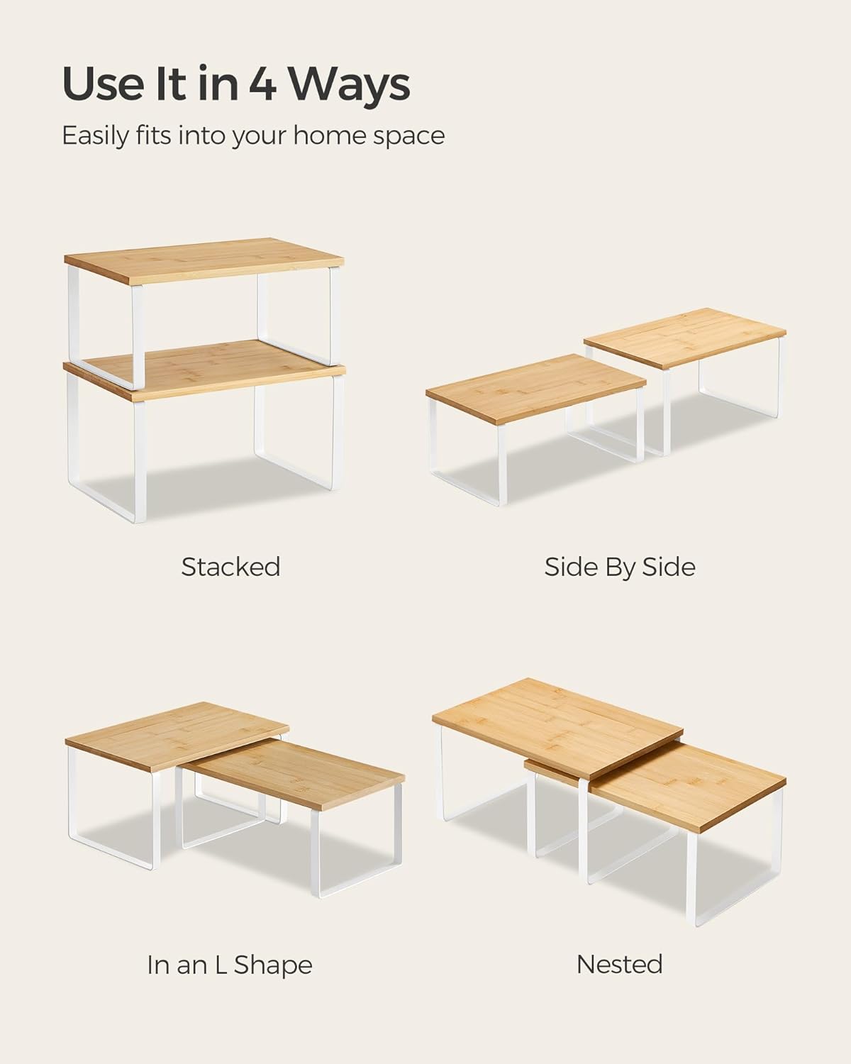 2-Tier Cabinet Organizer – Neat & Easy Storage Solution