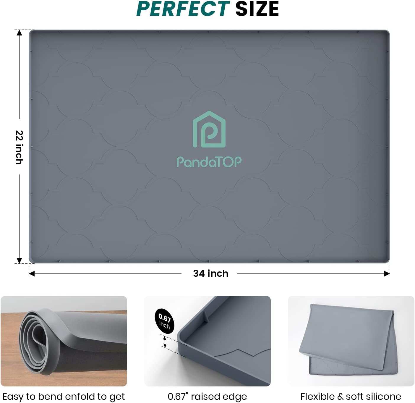 Multipurpose Silicone Mat – Under Sink Organizer, Pet Feeding & Utility Tray
