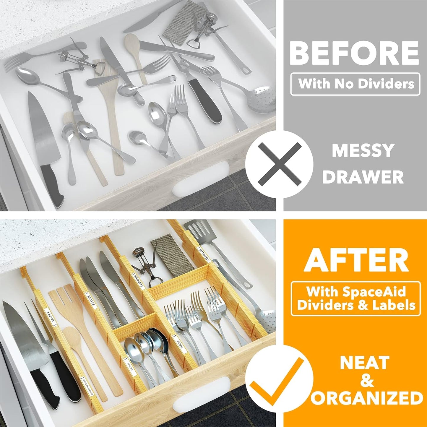 Multi Purpose Drawer Divider Organizer
