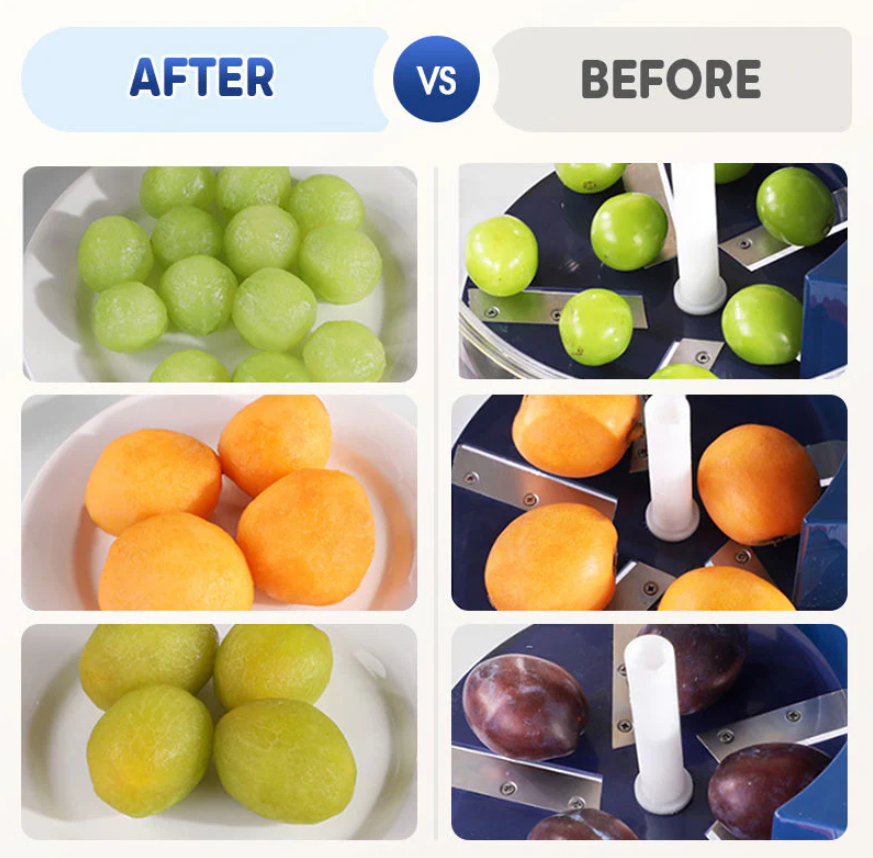 Portable automatic electric peeler for fruits and vegetables