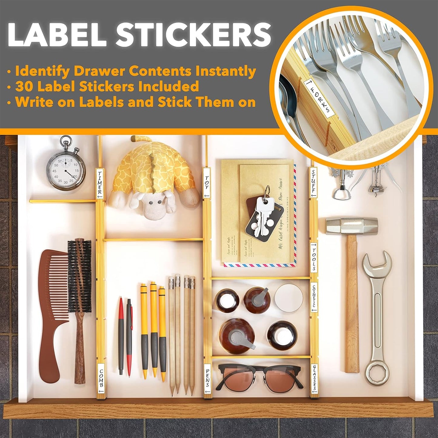 Multi Purpose Drawer Divider Organizer