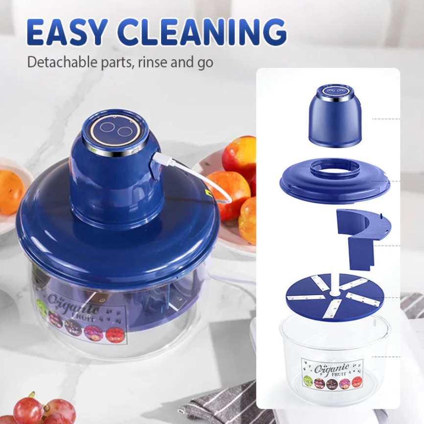 Portable automatic electric peeler for fruits and vegetables