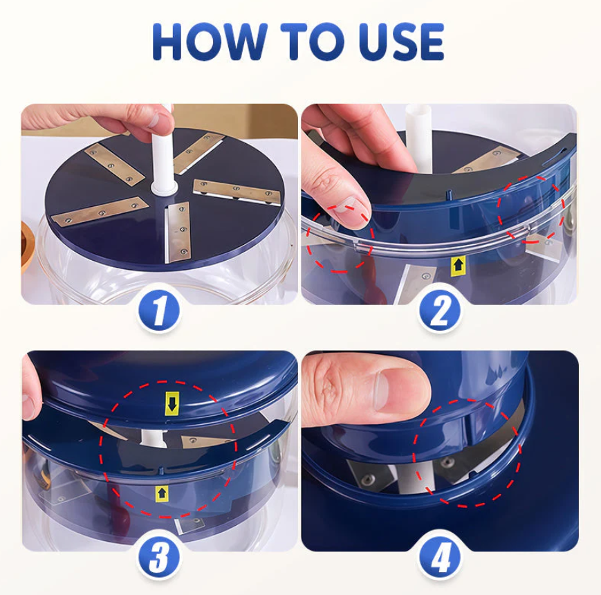 Portable automatic electric peeler for fruits and vegetables